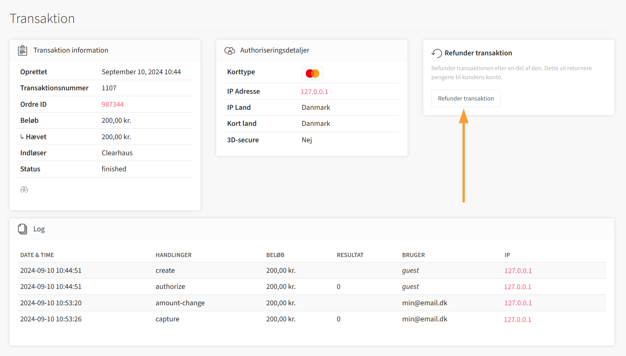 OnPay - Opret betaling