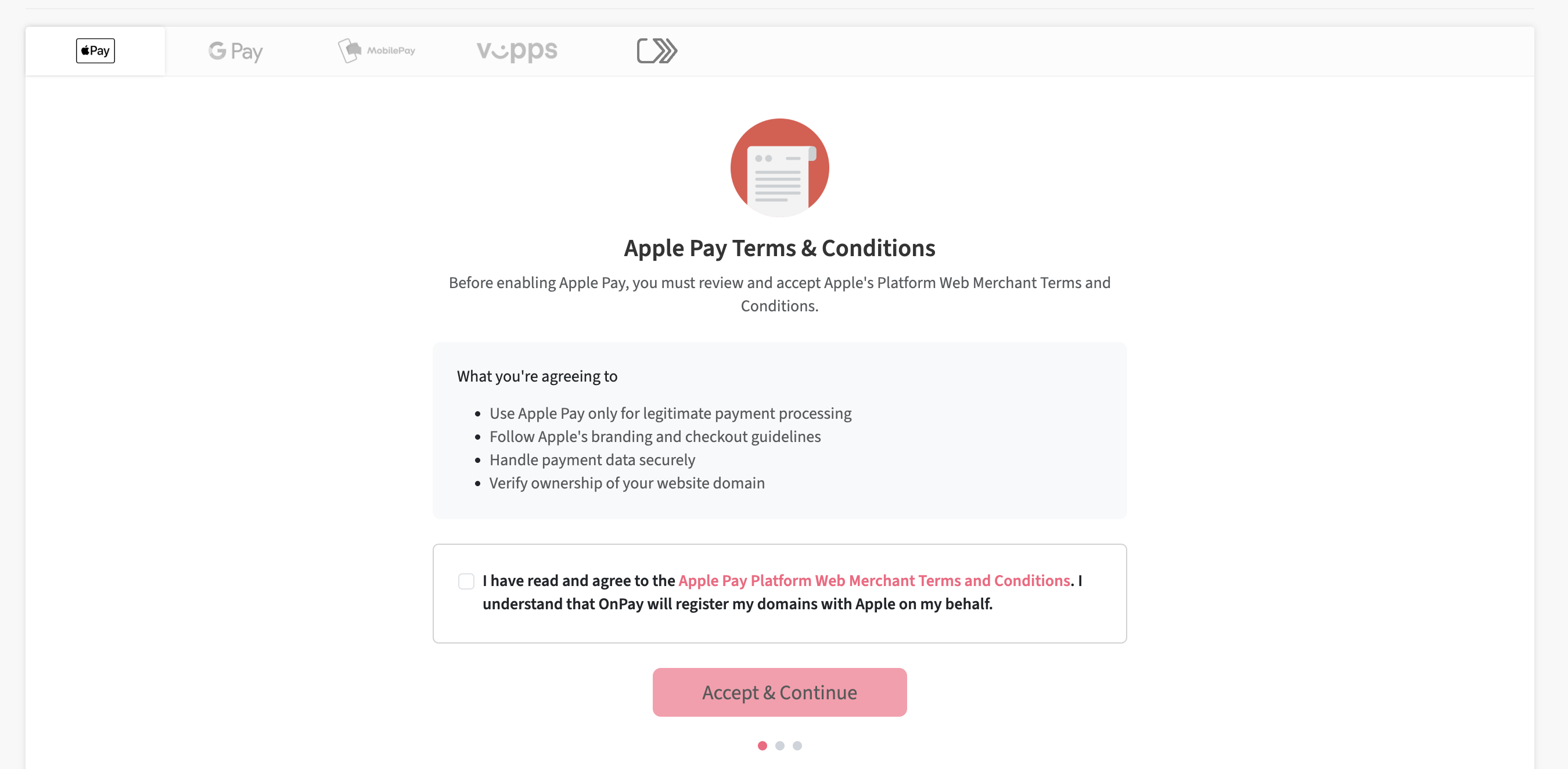 Accept Apple Pay Terms Accept Apple Pay Terms